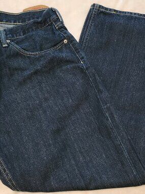 Levi's 559 Relaxed Straight Jeans Men's 36x32 Dark Indigo Wash No Flaws
